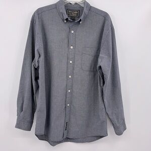 Abercrombie & Fitch Shirt Men's Button-down Blue Checkered Long Sleeve size Med